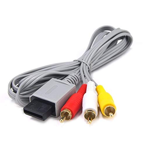 AV Cable for Wii Wii U, AV Cable Composite Retro Audio Video Standard Cord for Nintendo Wii Wii U