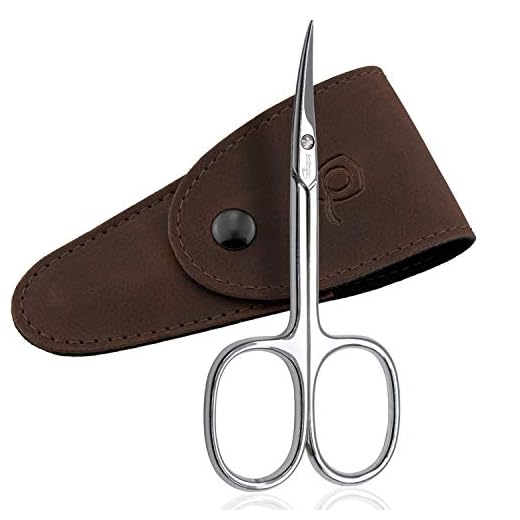 Solingen Curved Cuticle Scissors – Precision German Steel for Manicure & Pedicure, Eyebrow & Eyelash Grooming, Extra Sharp with Premium Storage Case