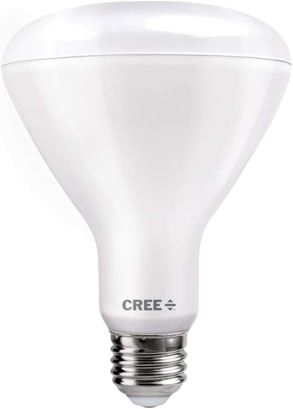 Cree TBR30-06527FLFH25-12DE26-1-E1 BR30 65W Equivalent LED Light Bulb, Soft White