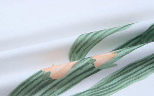 Kufv Womens Cactus Printed Crew Neck Long Sleeve Sweatshirt Jumper Hoodie Tops White #TOP4