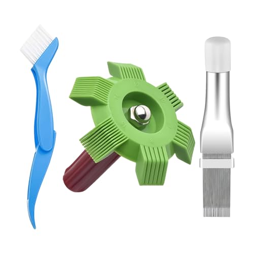 Weqizuerqi ACコイルコーム | コンデンサー エアコンコイルクリーナー - 家庭用アクセサリー、ACエバポレーター、ラジエーター修理ツール 寝室 ガレージ 屋外 屋内 ホーム ワークショップ 大人