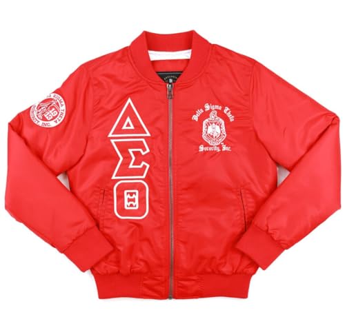 Delta Sigma Theta Bomber Jacket Red