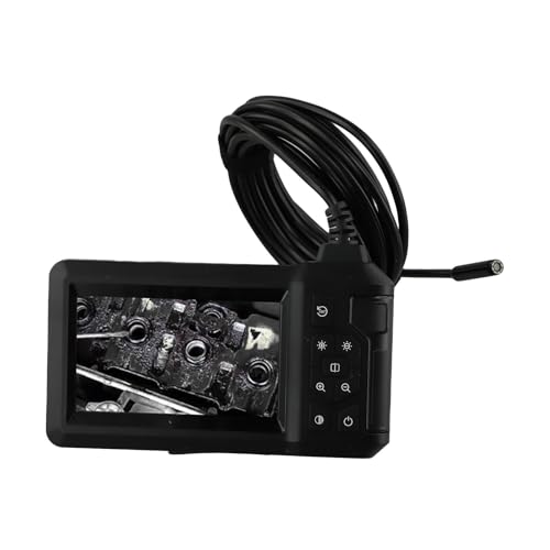 URPIZY HD Industrial Borescopes 1080P - Cámara de inspección con pantalla HD de 4,3 pulgadas, cámara de 8 mm, IP67, resistente al agua, cable de 5 m, batería de 2000 mAh, para inspección de coches