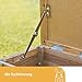 Kerbl Pet Outdoor Kleintierhaus, 36x36x40cm, wetterfestes Bitumendach, für Hasen, Kaninchen, weitere, Kleintiere, einfache Reinigung, verschließbar
