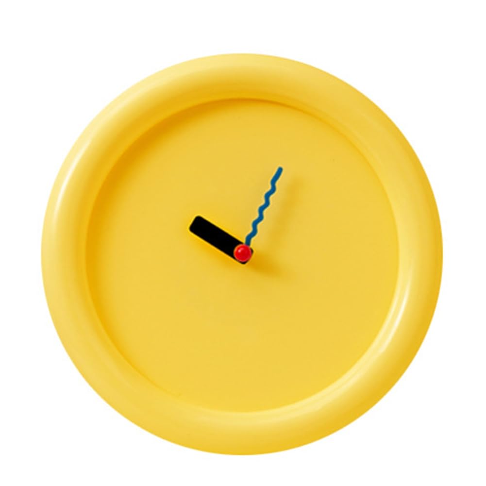 CTRLZS Home Decoration Wall Clock Desktop Silent Wall Decororation Wall Decororation Yellow