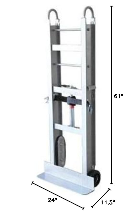 Carretilla de mano aluminio 550 lb 24"x11.5"x61" miniatura 2