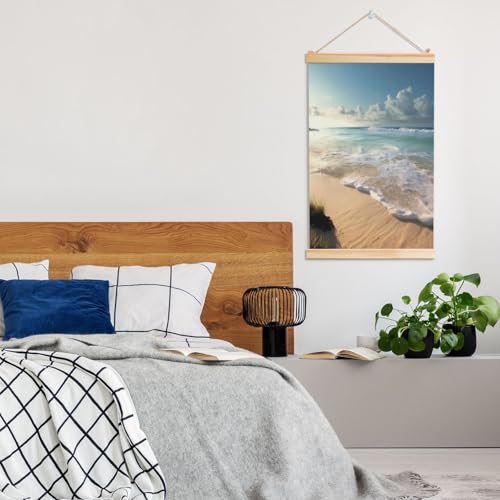 Peinture murale côtière pour habiller un mur vide sans effort grâce au bois