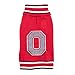 The License House Ohio State Buckeyes Dog Block O Pullover Turtleneck, Warm Pullover Fleece Dog Sweater, Winter Dog Clothes - Large, Red