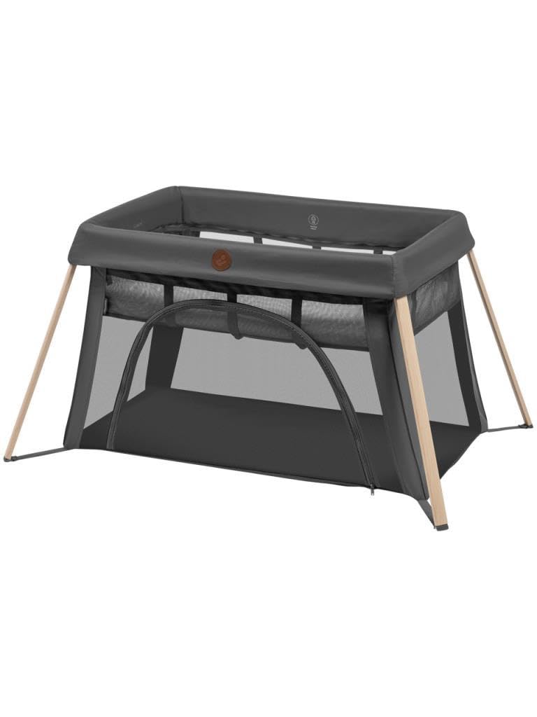 Maxi-Cosi Calao Light Lettino da Viaggio, super compatto e leggero, materasso CloudCore, 2 livelli di riposo, borsa da viaggio, per neonati e bambini (0–3 anni), max 15 kg, Beyond Graphite Eco