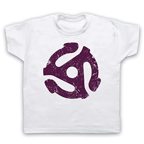 T-shirt 45 RPM enfant au motif de convertisseur vinyle rétro