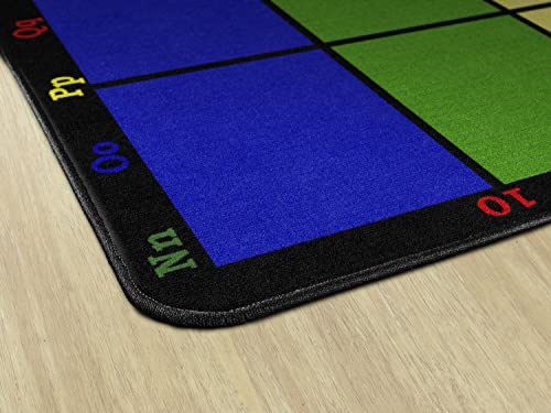 Flagship Carpets Learning Grid Colorful Numbers And Letters Kids Seating Area Rug For Classroom, Play Area Mat, Home Learning Or Kids Room Carpet, 10'6" X 13'2", Seats 24 #TOP4