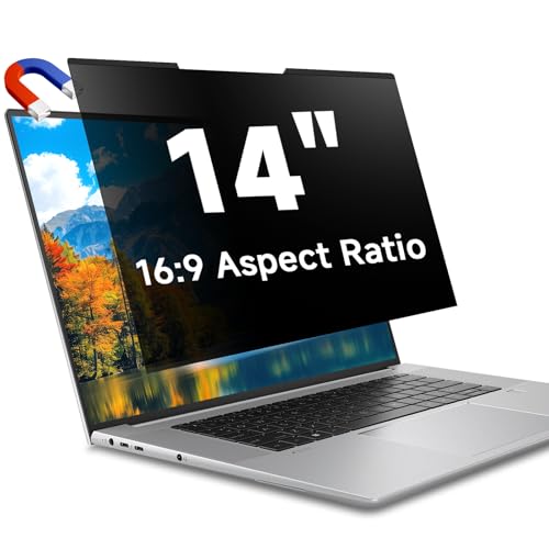Écran de confidentialité magnétique 14 pouces pour ordinateur portable Dell HP