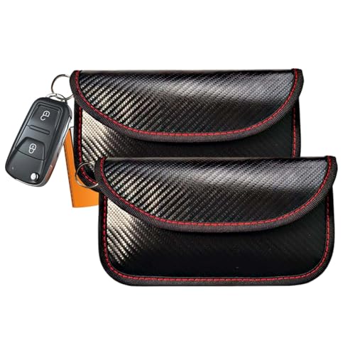 2 unidades Keyless Go Protección, funda para llaves de coche, protección sin llave, bloqueador de Rfid, protección para llaves de coche, funda para llaves de coche, funda portátil, bloqueador de señal