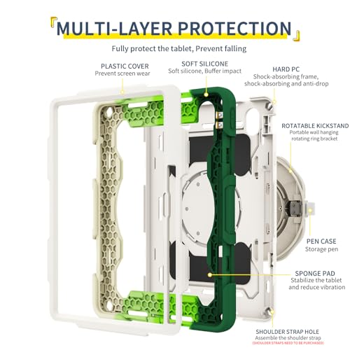Funda Huawei MatePad 11.5 2025 anticaídas con soporte de asa para evitar accidentes 3