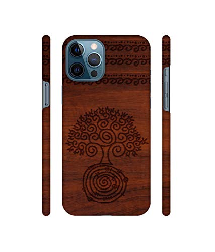 Image of Amazon Brand - Solimo Designer Engraved Patten 3D Printed Hard Back Case Mobile Cover for Apple iPhone 12 Pro Max