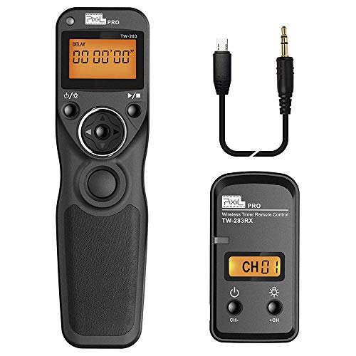 Wireless Remote Commander Shutter Release Cable Timer Pixel TW-283 S2 Wired Shutter Release Cable for Sony Alpha a7, a77II, a7R,a7RII, a7S, a5100, a6000