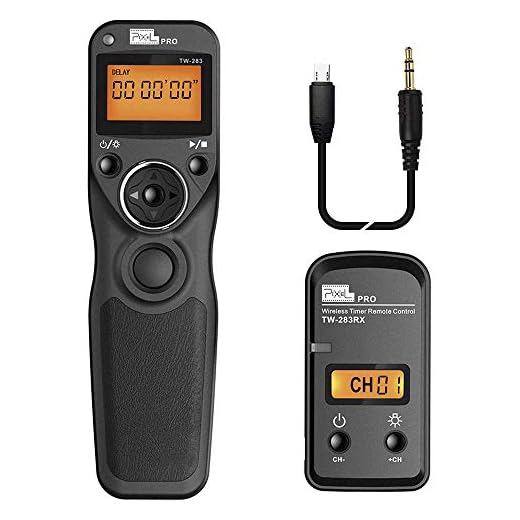 Wireless Remote Commander Shutter Release Cable Timer Pixel TW-283 S2 Wired Shutter Release Cable Compatible for Sony Alpha a7, a77II, a7R,a7RII, a7S, a5100, a6000