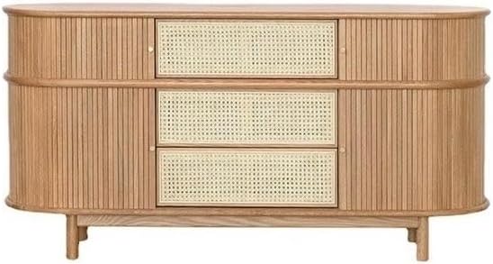 EINES Sideboard Buffet Cabinet Rattan Sideboard Household Retro Entrance Cabinet Household Living Room Side Cabinet Drawer Storage Cabinet Kitchen Buffet Storage Cabinet EINES Sideboard Buffet Cabinet Rattan Sideboard Household Retro Entrance Cabinet Household Living Room Side Cabinet Drawer Storage Cabinet Kitchen Buffet Storage Cabinet