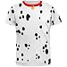 Dog Dalmatian Costume Red Collar All Over Adult T-Shirt - Large