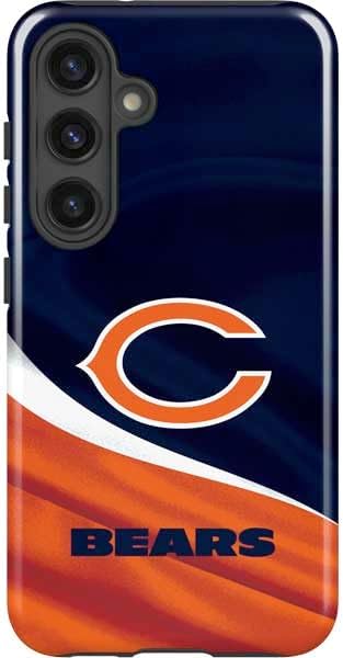 Skinit Impact Phone Case Compatible with Galaxy S24 Plus - Officially Licensed NFL Chicago Bears Black & White Design