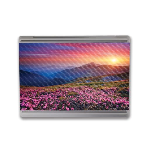 Image of MightySkins Carbon Fiber Skin Compatible with Microsoft Surface Laptop Go 3 (2023) Full Wrap Kit - Field of Color | Protective Durable Textured Carbon Fiber Finish | Made in The USA