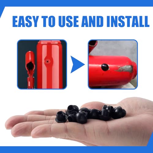 Image of 24PCS Bottle Jack Floor Jack Oil Filler Plug, 8mm Rubber Hydraulic Oil Filler Plug Bung, Universal Replacement Accessories Horizontal Jack Top Pressure Rod for Oil Reservoir Filler Hole (24PCS)