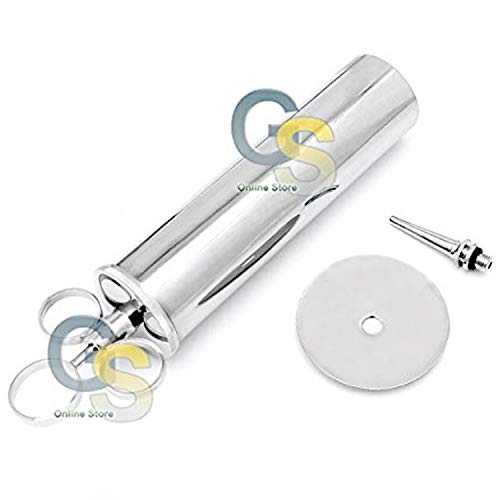 Ear Wax Removal Syringe 4 OZ - Brass with Chrome Finish G.S Instruments