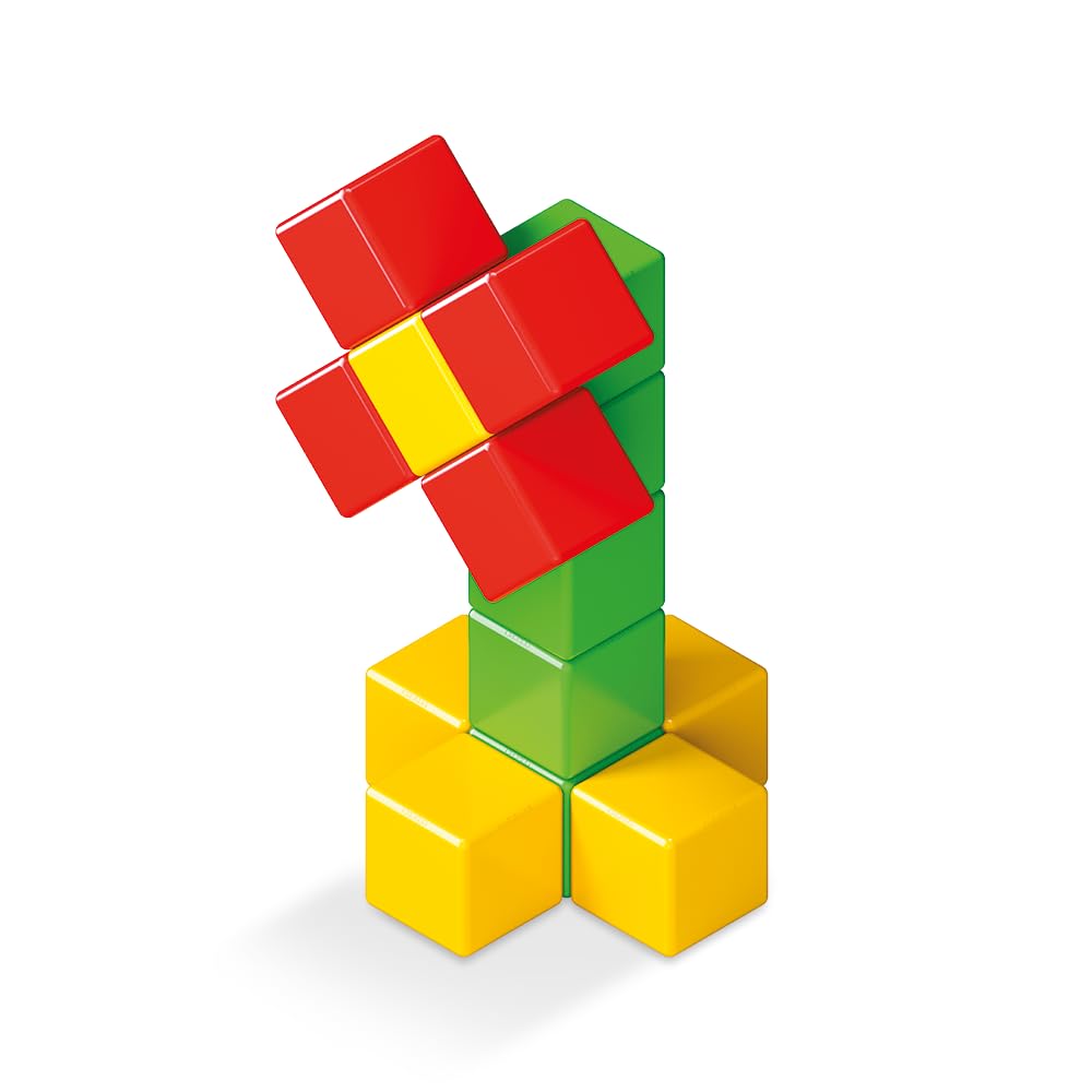 GEOMAG Magicube Full Color Gioco di Costruzione Magnetico Bambino, Regalo bimbo bimba 1 2 3 4 5 6 anni, 100% plastica riciclata, educativo montessori, cubi magnetici, costruzioni magnetiche