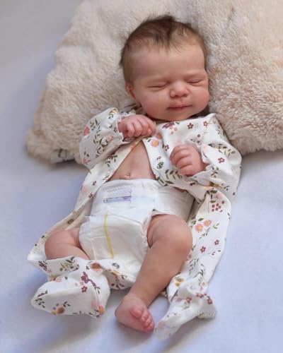 Zero Pam 18HH-42-2-002-G#YQH-0619US Realistic Reborn Baby Girl Dolls Full Silicone Baby Doll 18 Inch Life Like Reborn Toddler Real Looking Sleeping Newborn Baby Dolls thumb #2