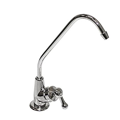 Puroflo FLR-133PSCP Reverse Osmosis RO Drinking Faucet, Chrome, Non-Air Gap, NSF, Lead Free Meet AB1953 with Faucet Connection Push-in Fitting