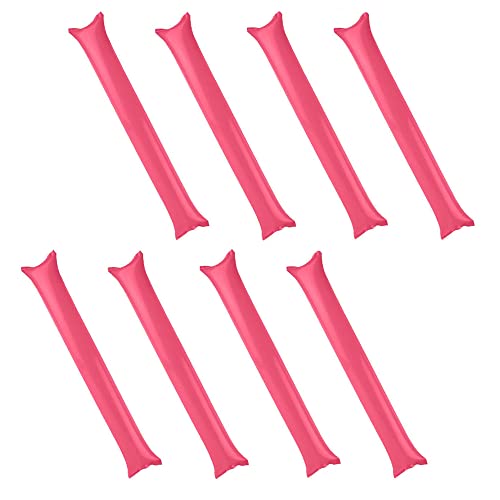 20/40/50 PCS Thicken Thunder Sticks Bam Bam Cheerleading Plastic Clap Hands Outfit Inflatable Noisemakers Cheering Sticks for Cheering Basketball Football Party Sport Team Spirit (Pink, 50 PCS)