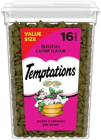 Temptations Classic Crunchy and Soft Cat Treats Blissful Catnip F...