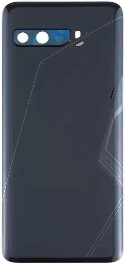 for ASUS ROG Phone 3 Strix ZS661KS Back Glass Battery Door Cover Replacement, Rear Housing Case with Camera Lens, for ROG 3 Strix Edition Rear Glass Panel Back Cover Repair Parts