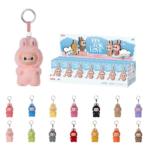 POP MART THE MONSTERS Pin for Love Series Vinyl Plush Blind Box (N-Z), Labubu Collectible Toys, Birthday Gifts for Girls Boys, Full Set