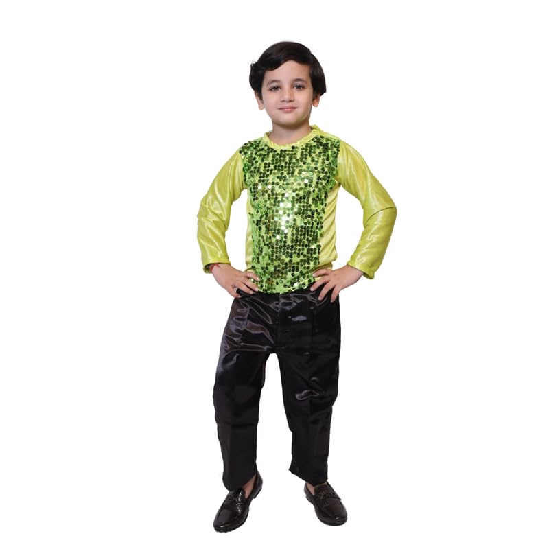 Image of Kaku Fancy Dresses Lycra T-Shirt For Kids, Dance Costume For Boy & Girls