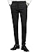 MAGE MALE Men's Skinny Stretch Dress Pants Slim Fit Suit Pants Black