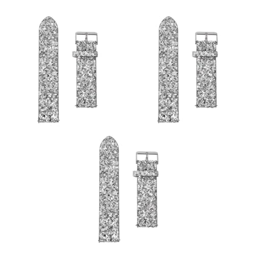 Montres 3/4/5 ceinture brillante DOITOOL réglage facile en lot de 3
