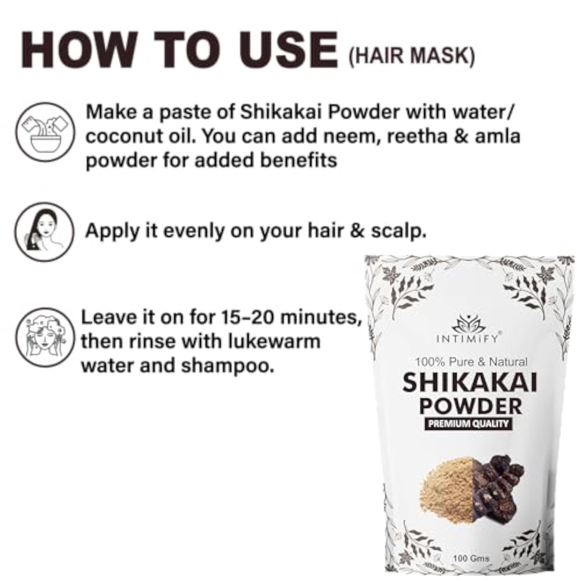 Shikakai Powder for Hair Growth - 300g