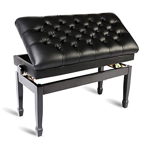 Tabouret de piano, tabouret de coiffeuse banc de piano duo de luxe avec compartiment à musique tabouret de piano réglable en hauteur de 10 cm tabouret de piano en similicuir banc de clavier Everything - Les Beatles, Paul McCartney, John Lennon, RIngo Starr, George Harrison Tabouret de piano, tabouret de coiffeuse banc de piano duo de luxe avec compartiment à musique tabouret de piano réglable en hauteur de 10 cm tabouret de piano en similicuir banc de clavier Everything