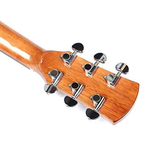 MEIeynt 41 Pouces Débutant Guitare Acoustique Cutaway Guitarra Starter Kit avec Gig Bag Strap Cordes Strap Tuner Picks… - Les Beatles, Paul McCartney, John Lennon, RIngo Starr, George Harrison MEIeynt 41 Pouces Débutant Guitare Acoustique Cutaway Guitarra Starter Kit avec Gig Bag Strap Cordes Strap Tuner Picks… – Image 5