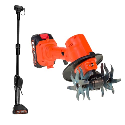 Cultivateur rotatif 21V avec rotateur de 10 cm pour lit de semence