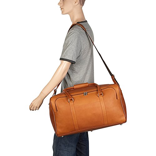 Piel Leather Half-Moon Duffel, Black, One Size #TOP4