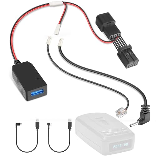 Gonifeto - Adaptador de cable de alimentación para detector de radar (10 pines tipo A) compatible con Subaru Outback, Mazda CX-5, Nissan, Infiniti y más, se conecta al espejo retrovisor, cable