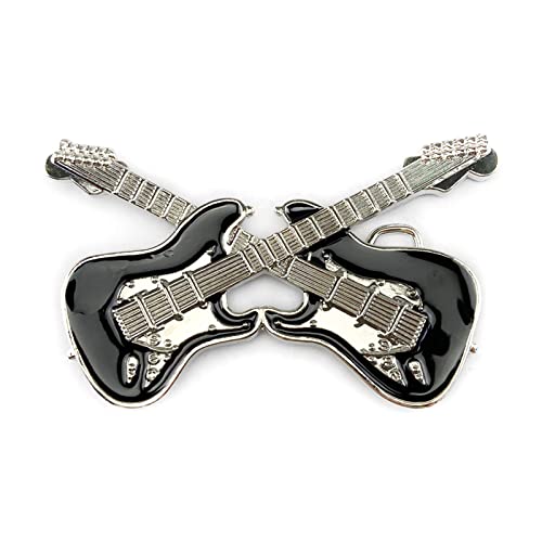XEGZLH Vintage Metal Guitar Shape Belt Buckle Delicate Belt Buckle Accessories Waistband Western Cowboy Rock