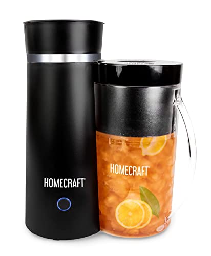 Comparison: Best Cold Brew Tea Maker 4 Homecraft Electric Iced Tea Maker for Sweet Tea and Cold Brew Coffee, Double Insulated Pitcher, Black, Small