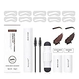 Kit De Sello De Cejas: Pueden rellenar fácilmente cualquier estilo de cejas perfectas. Además de modificar las cejas, también puede modificar perfectamente la línea del cabello y la frente, hacer que la línea del cabello y el cabello se vean más gruesos, aumentar la sensación tridimensional del contorno de la cara.
