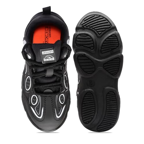 Image of ASIAN Kids VISION-01 Stylish Casual Chunky Sneakers with Laces for Boys, Trendy and Comfortable Shoes Perfect, Walking, and Outdoor Play, Lightweight and Durable Design Suitable for Kids