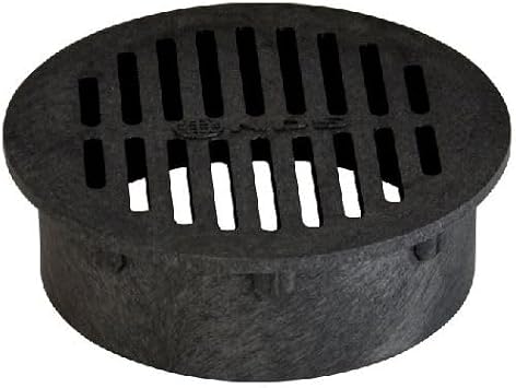 Rocky Mountain Goods 6 Plastic Round Drainage Grate Cover Black - Fits 6 Pipes - Prevents Debris - Ideal for Lawns, Patios, Walkways - Durable UV Resistant Black Plastic - Easy Install