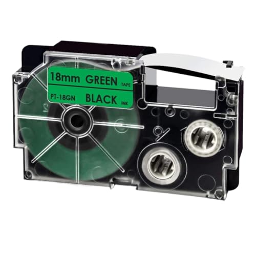 1PK �����F XR-18WE XR-18RD XR-18X XR-18YW XR-18GN 3/4 �C���` 18 �~�����[�g�����x���e�[�v KL-120 KL-HD1-IH KL-750 KL-780 �ƌ݊�������(Black on Green)