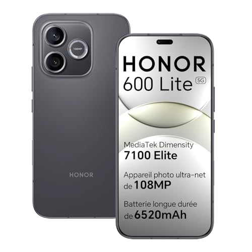 HONOR 600 Lite 5G Smartphone, Écran AMOLED 6.6